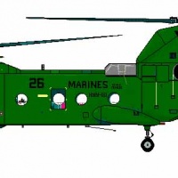 CH-46 - Clipart - HMM-161