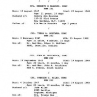 Memorial Service Bulletin - 24 Aug 68