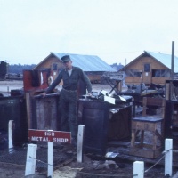 Meatal Shop Afer rocket attack