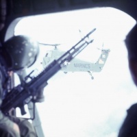 Flying chase for a medivac Feb 1968