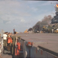 2 june 1968. My first view as I came up from the hanger deck.