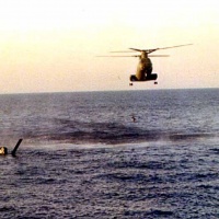 Lower the Hoist & Horse Collar to Rescue the Pilot