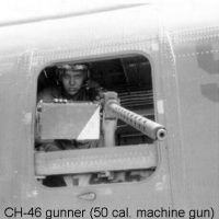 HMM-164 CH-46 50 CAL Gunner